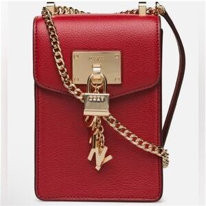 NWT DKNY Elissa Red Crossbody Bag